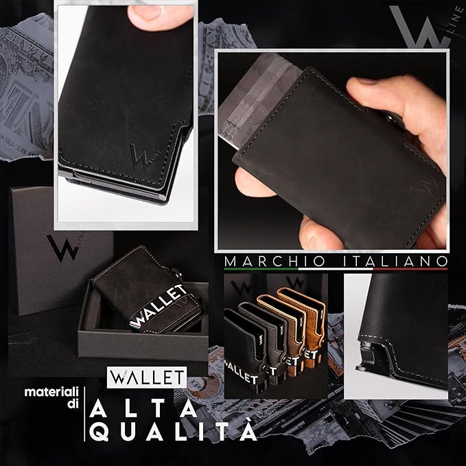 WLine Wallet - Porta Carte di Credito Uomo e Donna senza Portamonete