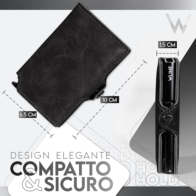 WLine Wallet - Porta Carte di Credito Uomo e Donna senza Portamonete