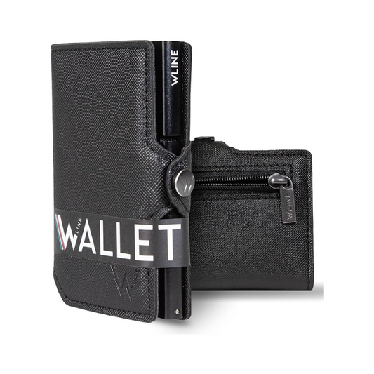 WLine Wallet - Porta Carte di Credito Uomo e Donna Con Zip Portamonete