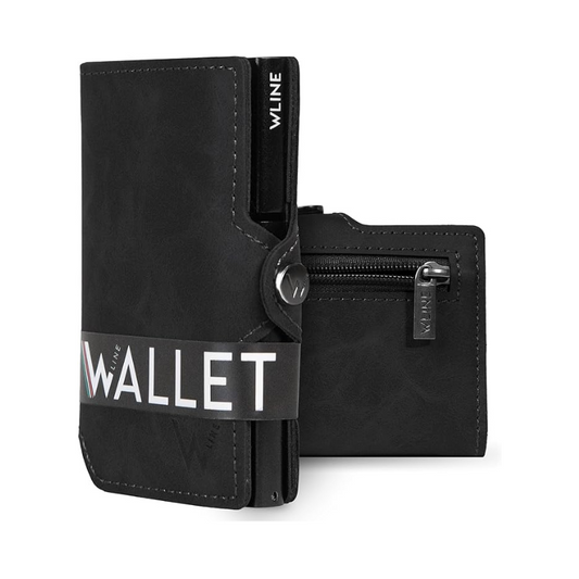WLine Wallet - Porta Carte di Credito Uomo e Donna Con Zip Portamonete