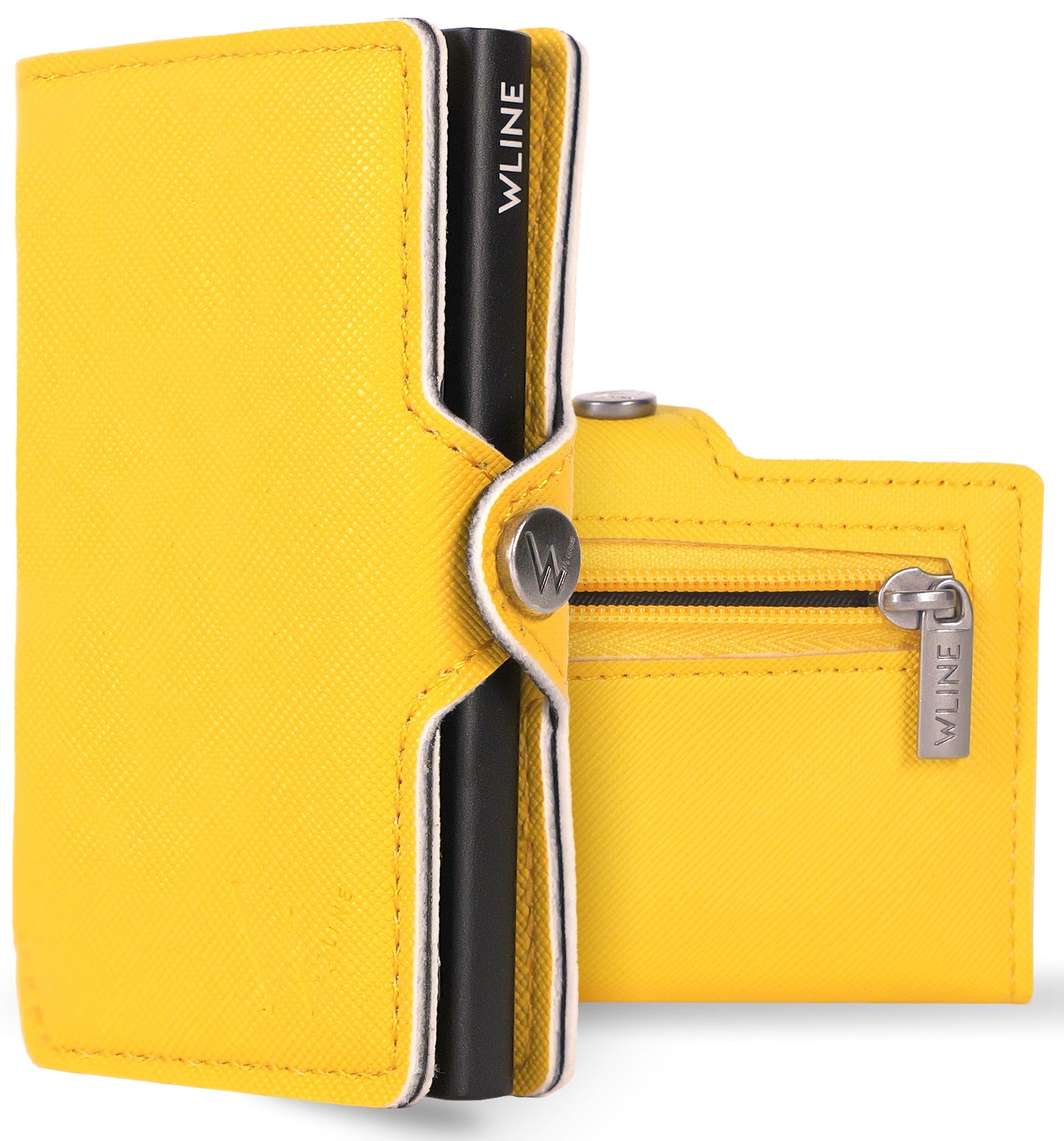 WLine Wallet - Porta Carte di Credito Uomo e Donna Con Zip Portamonete