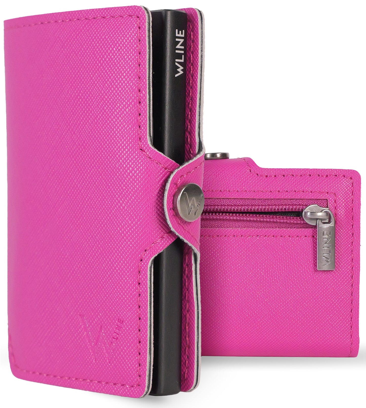 WLine Wallet - Porta Carte di Credito Uomo e Donna Con Zip Portamonete