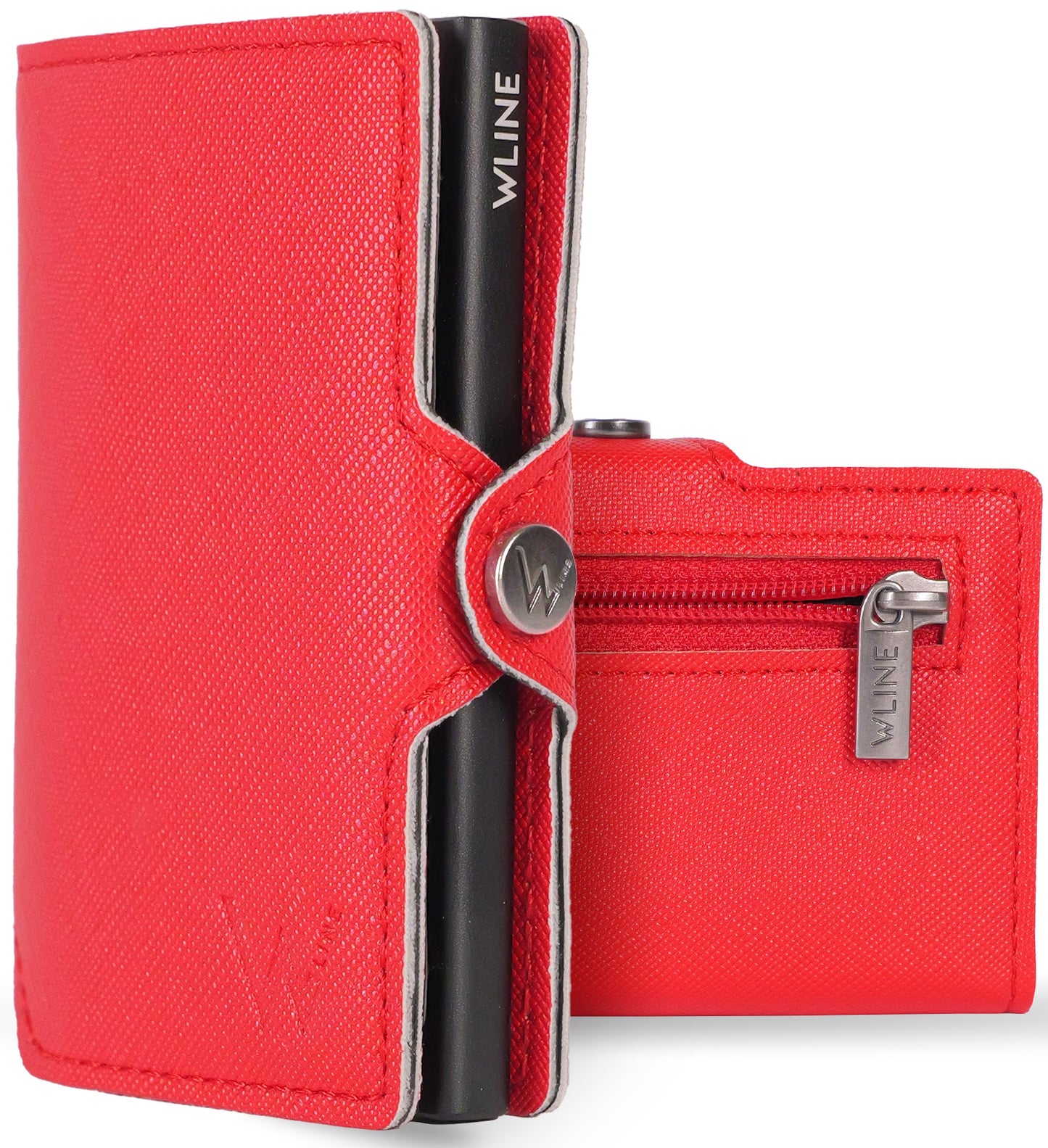 WLine Wallet - Porta Carte di Credito Uomo e Donna Con Zip Portamonete