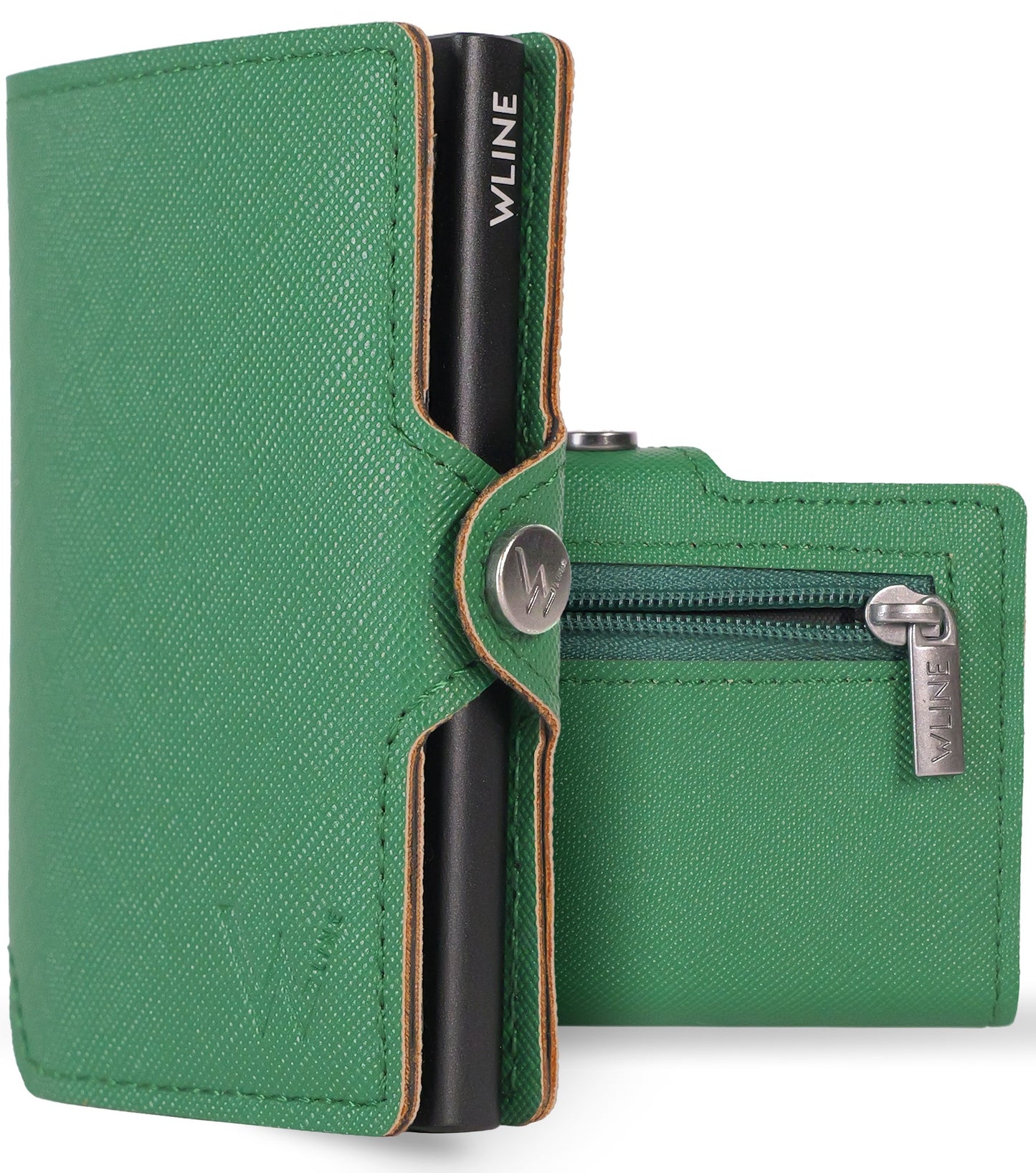 WLine Wallet - Porta Carte di Credito Uomo e Donna Con Zip Portamonete