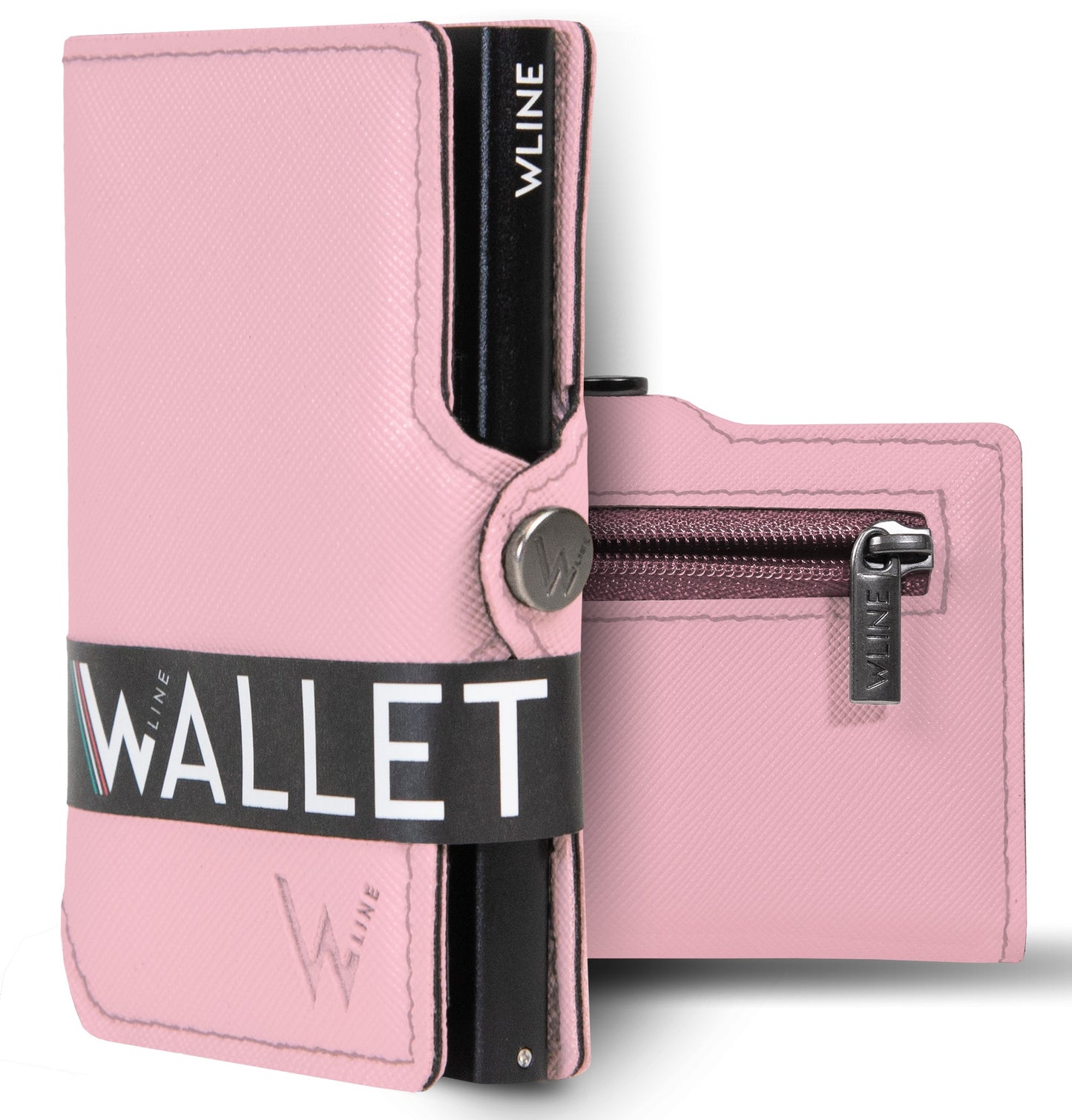 WLine Wallet - Porta Carte di Credito Uomo e Donna Con Zip Portamonete