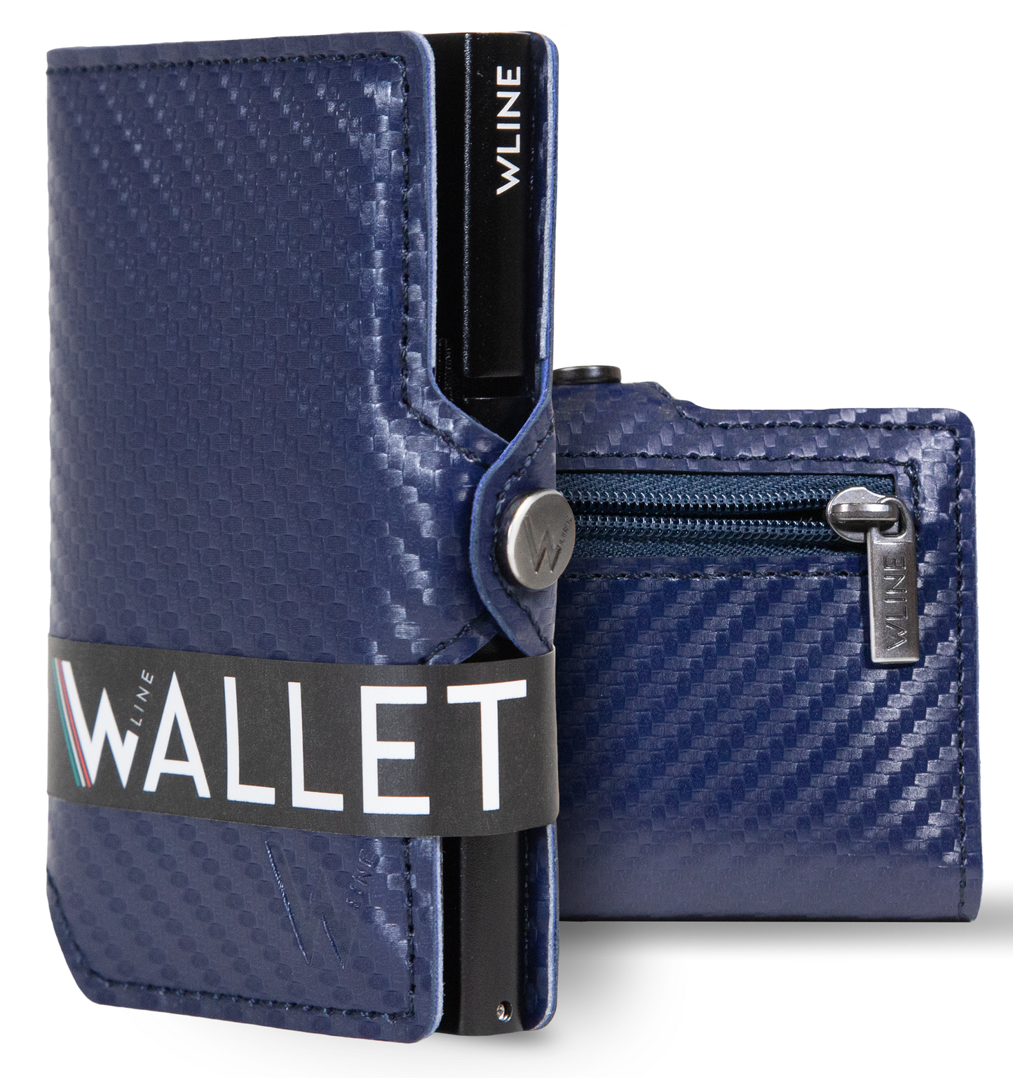 WLine Wallet - Porta Carte di Credito Uomo e Donna Con Zip Portamonete
