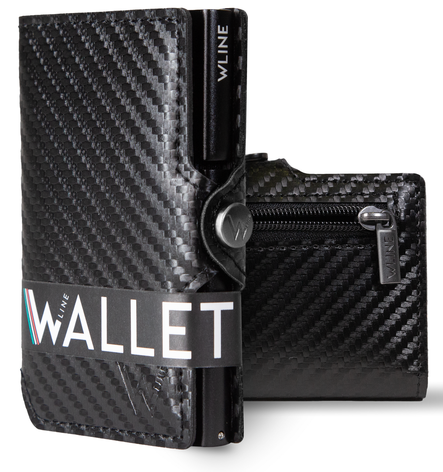 WLine Wallet - Porta Carte di Credito Uomo e Donna Con Zip Portamonete
