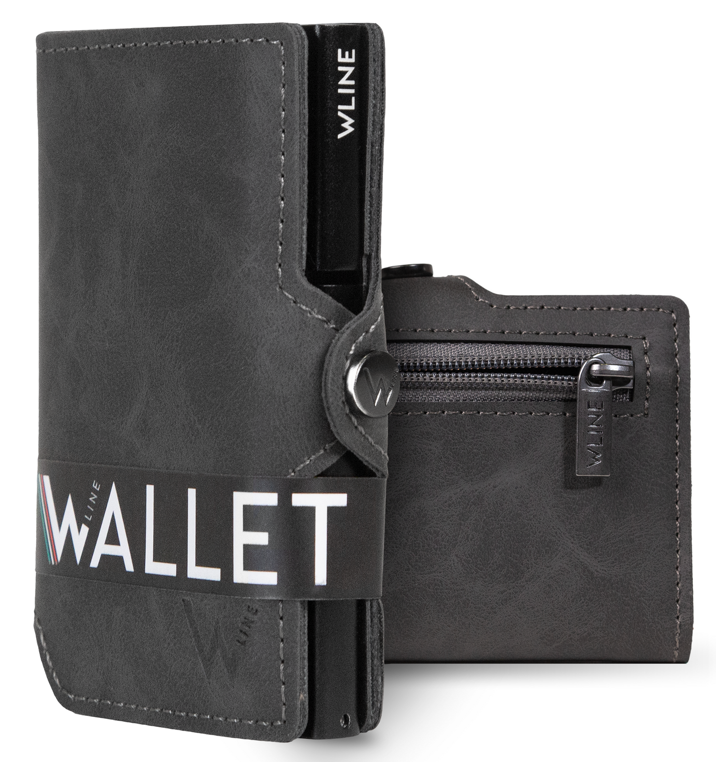 WLine Wallet - Porta Carte di Credito Uomo e Donna Con Zip Portamonete