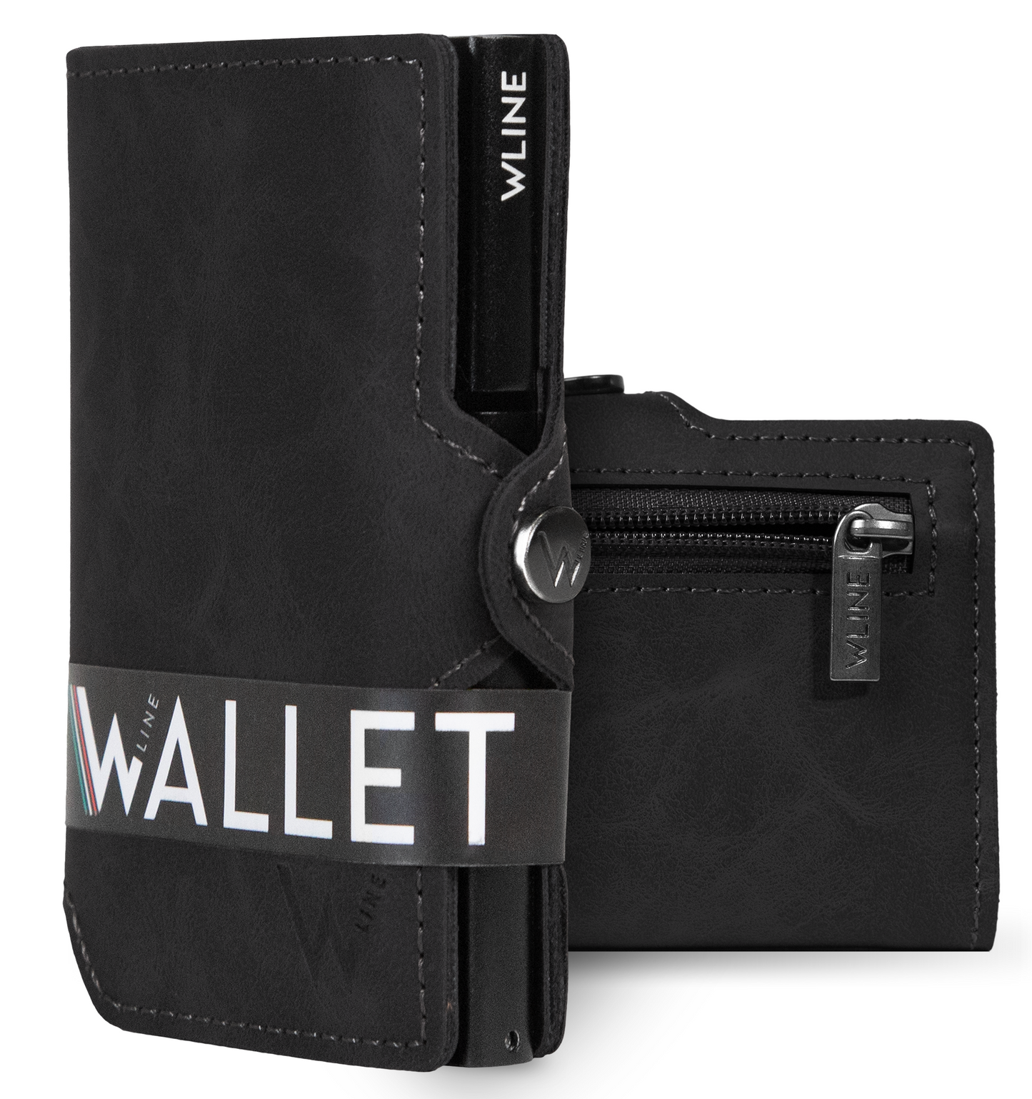 WLine Wallet - Porta Carte di Credito Uomo e Donna Con Zip Portamonete