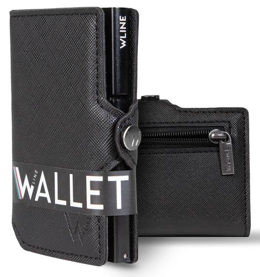 WLine Wallet - Porta Carte di Credito Uomo e Donna Con Zip Portamonete
